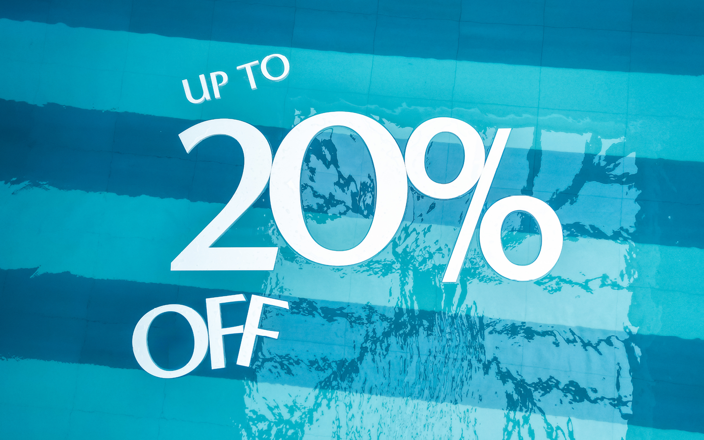 Up to 20% off floats in pool