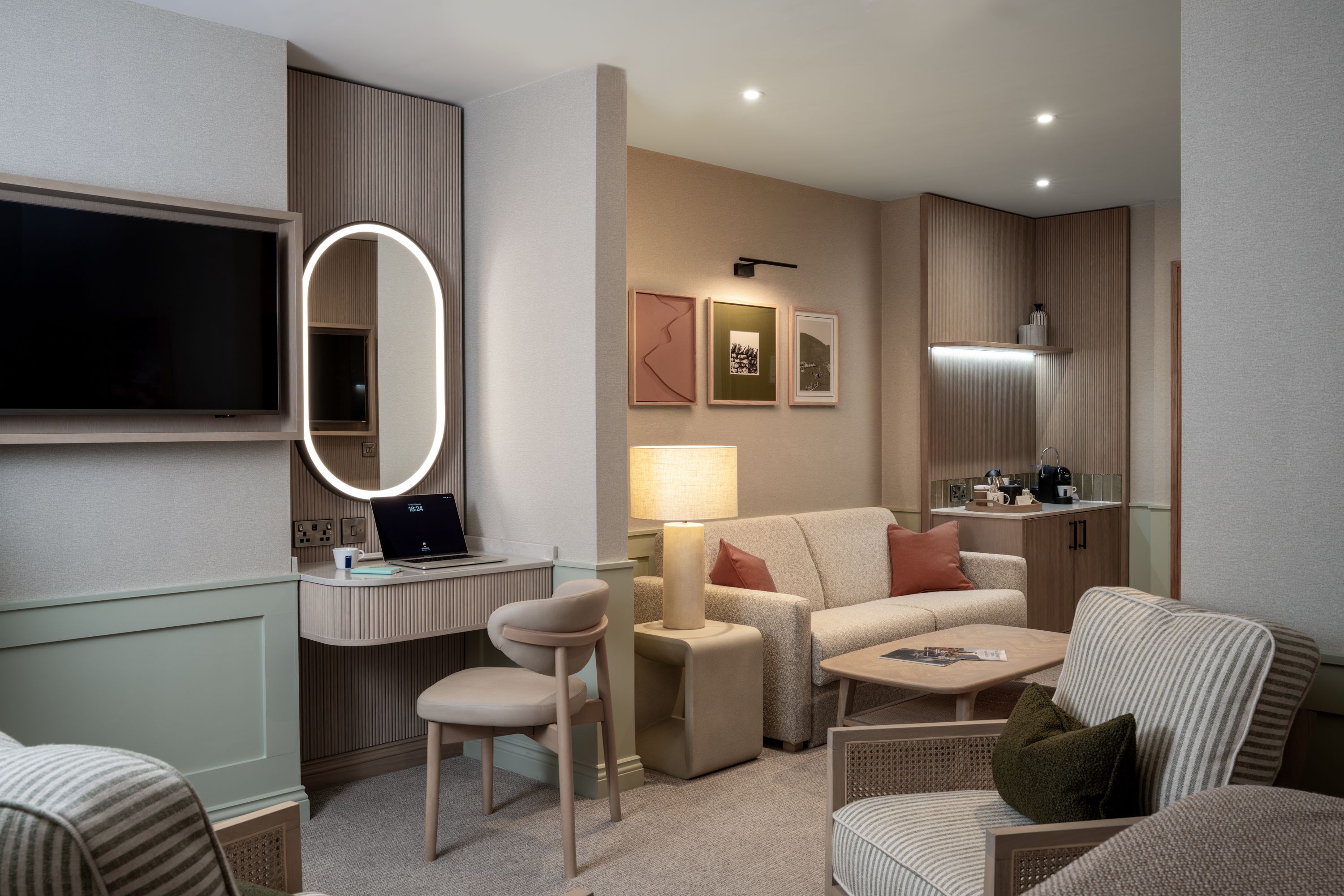 North Lakes suite lounge view