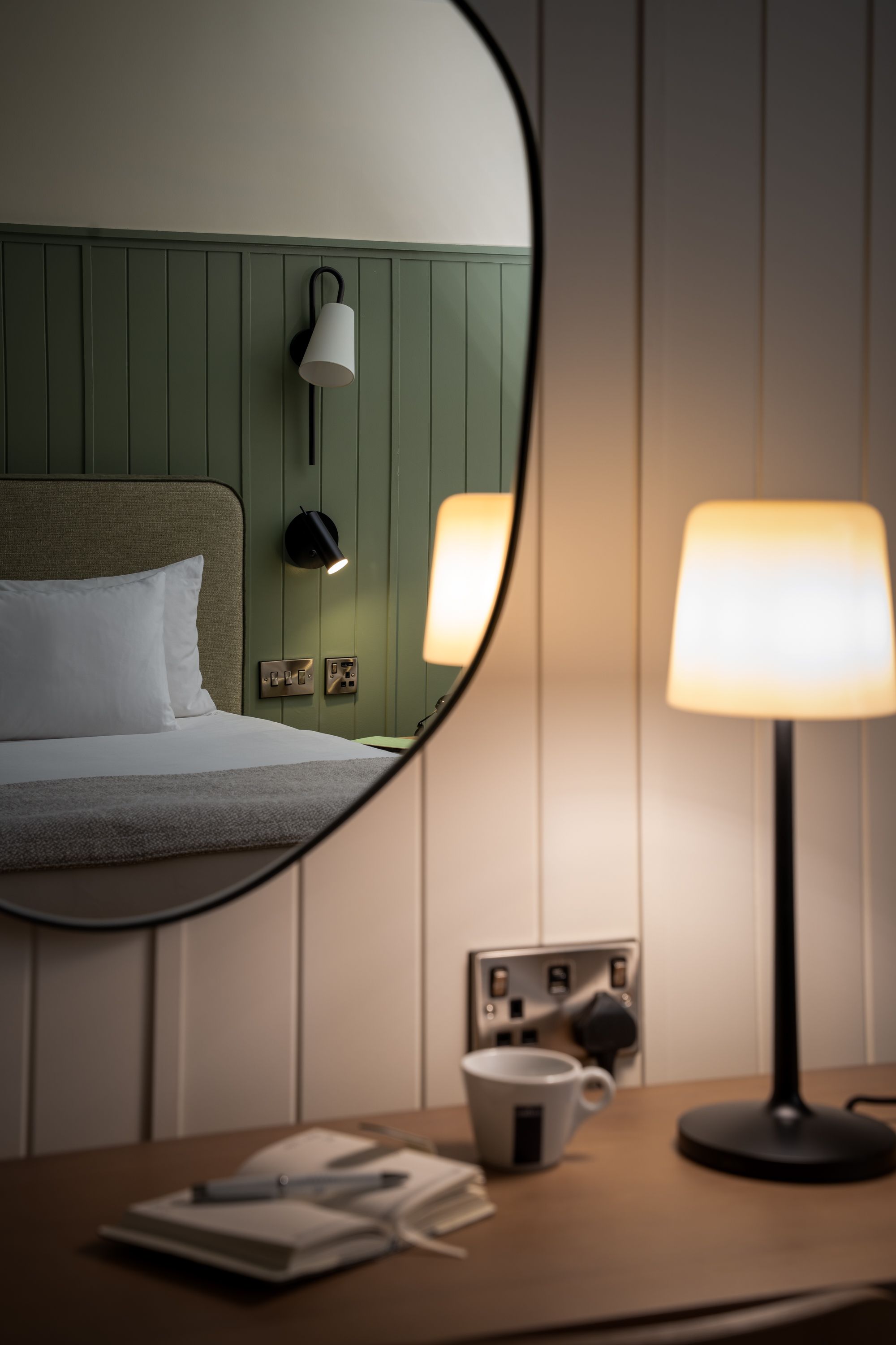 Mirror view of signature room